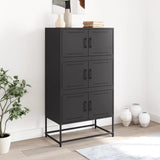 Vidaxl dressoir 68,5x38,5x123,5 cm staal zwart