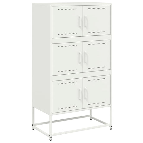Vidaxl dressoir 68,5x38,5x123,5 cm staal wit