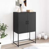 Vidaxl hoge kast 68,5x38,5x107 cm staal zwart