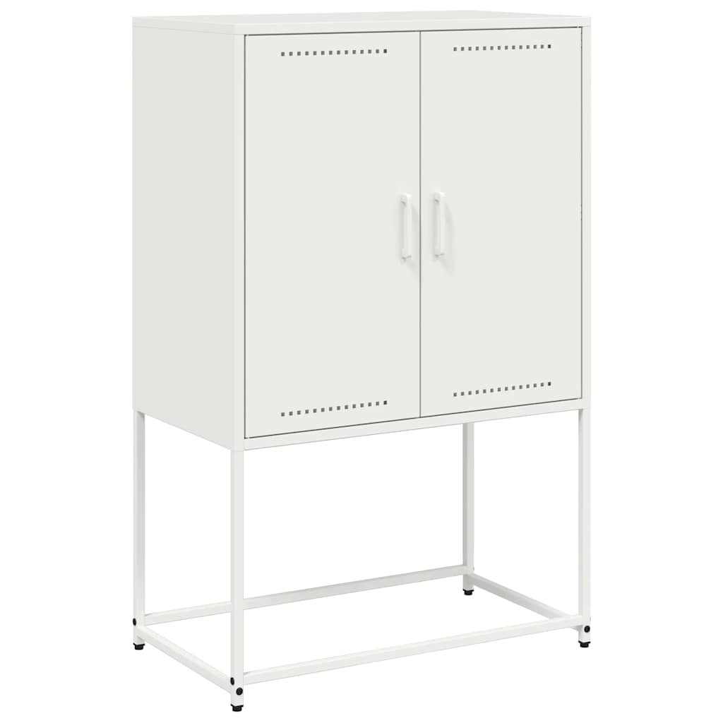 Vidaxl hoge kast 68,5x38,5x107 cm staal wit