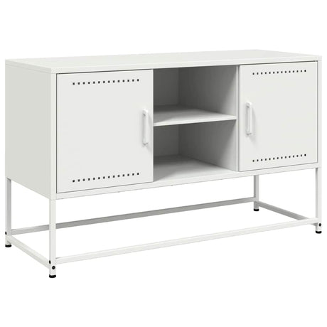 Vidaxl tv-meubel 100,5x39x60,5 cm staal wit