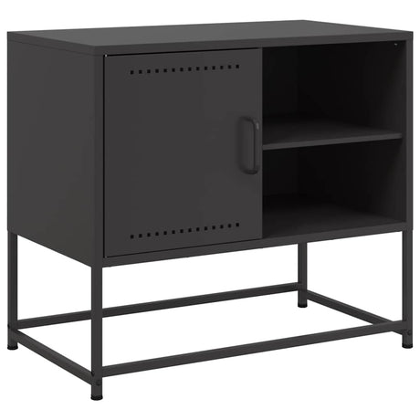Vidaxl tv-meubel 68x39x60,5 cm staal zwart