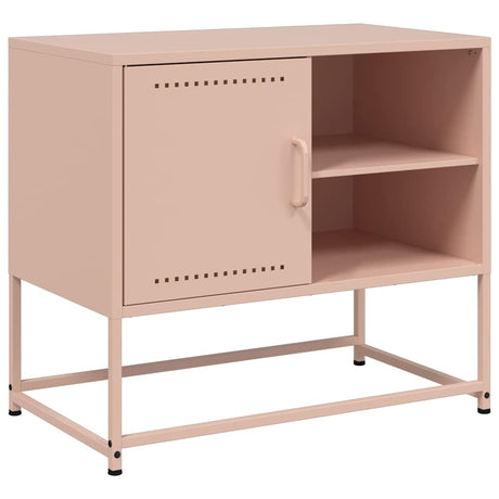 Vidaxl tv-meubel 68x39x60,5 cm staal roze