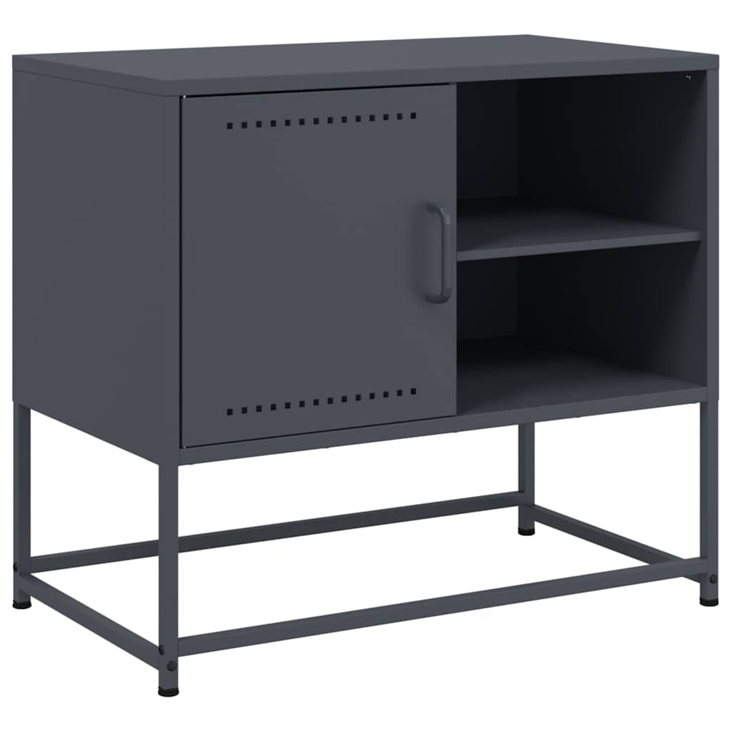 Vidaxl tv-meubel 68x39x60,5 cm staal antracietkleurig