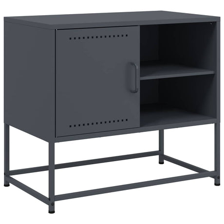 Vidaxl tv-meubel 68x39x60,5 cm staal antracietkleurig