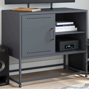 Vidaxl tv-meubel 68x39x60,5 cm staal antracietkleurig