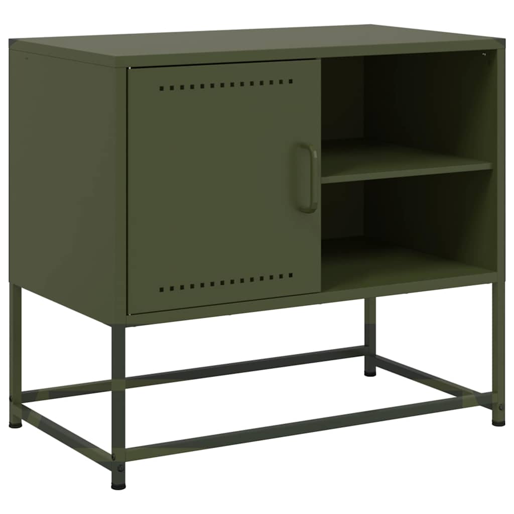 Vidaxl tv-meubel 68x39x60,5 cm staal olijfgroen