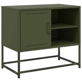 Vidaxl tv-meubel 68x39x60,5 cm staal olijfgroen