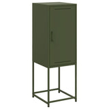 Vidaxl hoge kast 36x39x107 cm staal olijfgroen