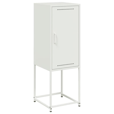 Vidaxl hoge kast 36x39x107 cm staal wit