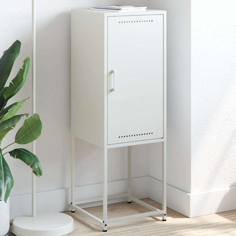 Vidaxl hoge kast 36x39x107 cm staal wit