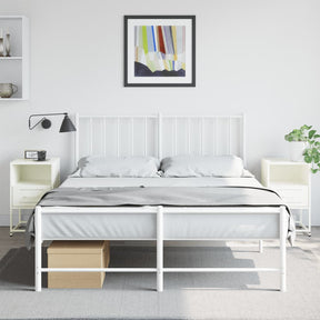Vidaxl nachtkastjes 2 st 36x39x60,5 cm staal wit