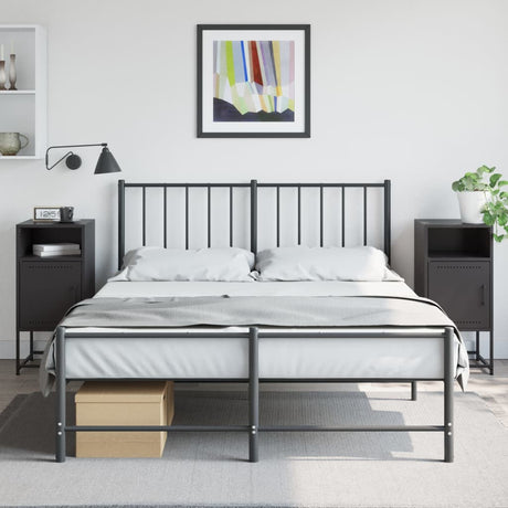 Vidaxl nachtkastjes 2 st 36x39x78 cm staal zwart