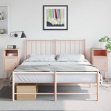 Vidaxl nachtkastjes 2 st 36x39x78 cm staal roze
