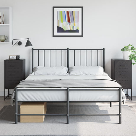 Vidaxl nachtkastjes 2 st 36x39x78 cm staal zwart
