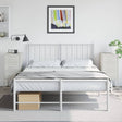 Vidaxl nachtkastjes 2 st 36x39x78 cm staal wit