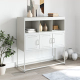 Vidaxl dressoir 100,5x39x107 cm staal wit