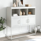 Vidaxl dressoir 100,5x39x107 cm staal wit
