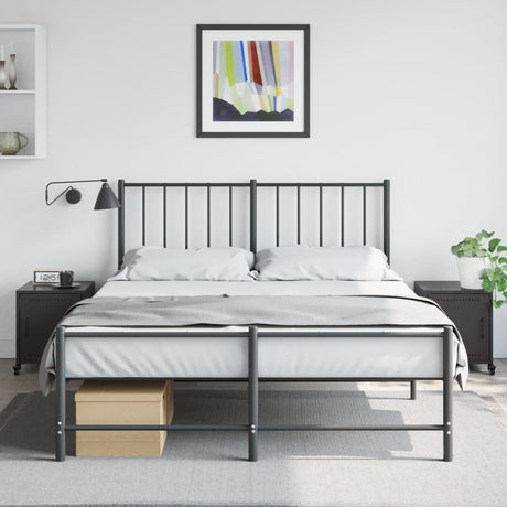 Vidaxl nachtkastjes 2 st 36x39x43,5 cm staal zwart