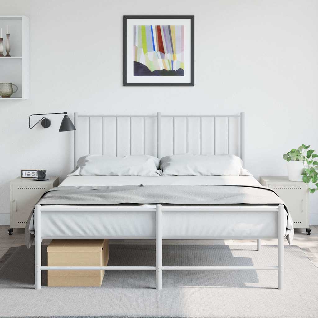 Vidaxl nachtkastjes 2 st 36x39x43,5 cm staal wit