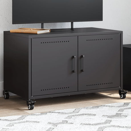 Vidaxl tv-meubel 68x39x43,5 cm staal zwart