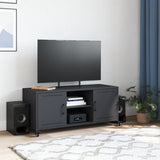 Vidaxl tv-meubel 100,5x39x43,5 cm staal antracietkleurig