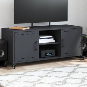 Vidaxl tv-meubel 100,5x39x43,5 cm staal antracietkleurig