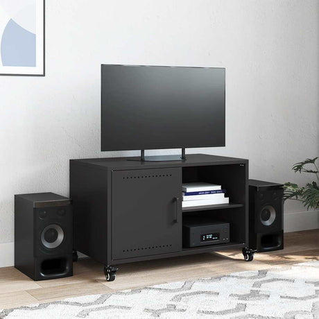Vidaxl tv-meubel 68x39x43,5 cm staal zwart