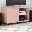 Vidaxl tv-meubel 68x39x43,5 cm staal roze
