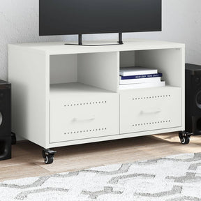 Vidaxl tv-meubel 68x39x43,5 cm staal wit