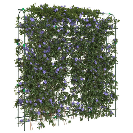 Vidaxl plantenklimrek u-vorm 181x31x182,5 cm staal