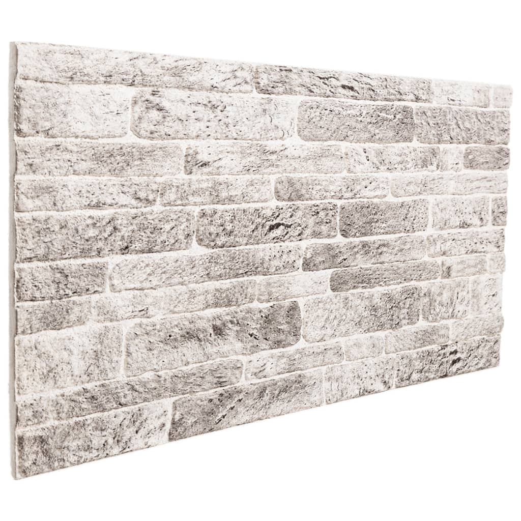 Vidaxl Wall panels 10 st 3D 100x50 cm EPS light gray