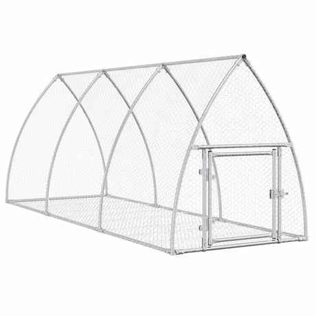 Vidaxl konijnenhok 105x300x120 cm gegalvaniseerd staal zilverkleurig