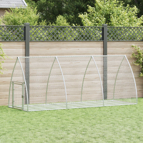 Vidaxl konijnenhok 105x300x120 cm gegalvaniseerd staal zilverkleurig