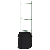 Vidaxl tomatenkooien met plantenzak 8 st 116 cm staal en polypropeen