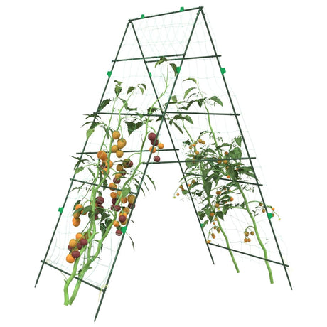 Vidaxl plantenklimrekken 2 st a-frame staal