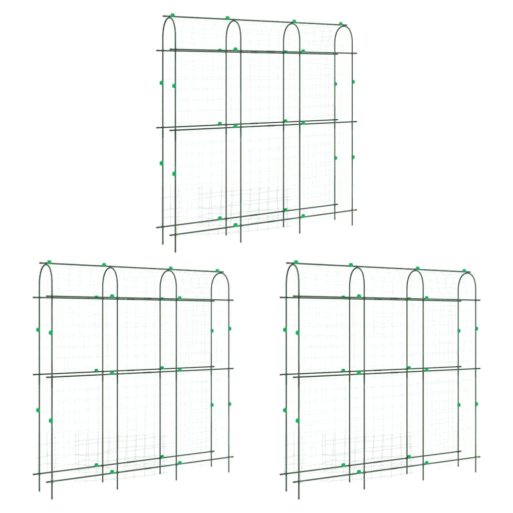 Vidaxl Plant Climbing Racks 3 PC U-Frame Steel