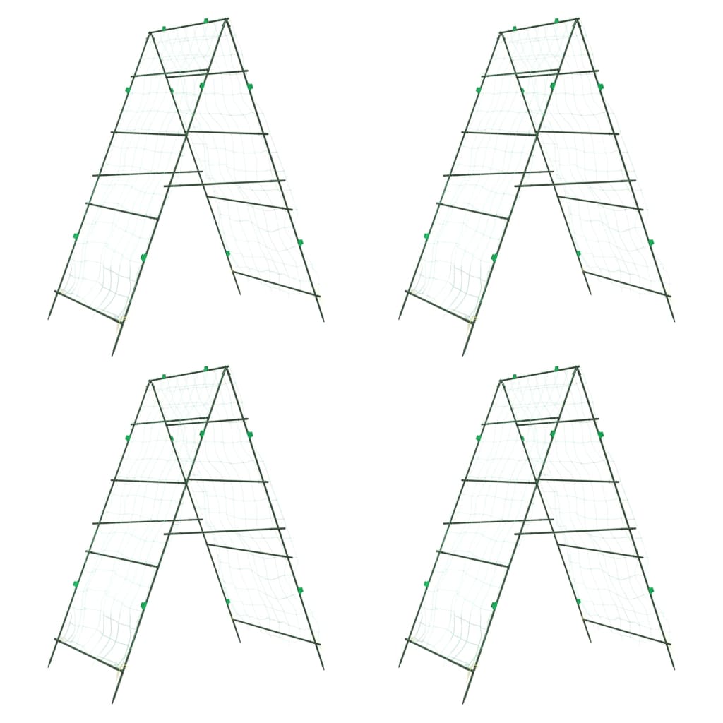 Vidaxl Plant Climbing Racks 4 PCS A-Frame Steel