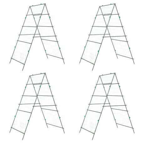 Vidaxl plantenklimrekken 4 st a-frame staal