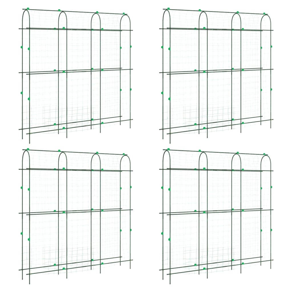 Vidaxl Plant Climbing Racks 4 PC U-Frame Steel