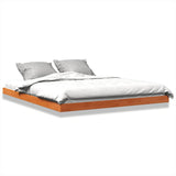 Vidaxl bedframe massief grenenhout wasbruin 150x200 cm