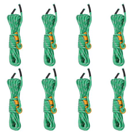 Vidaxl tentscheerlijnen met spanners 8 st reflecterend 4 m 4 mm