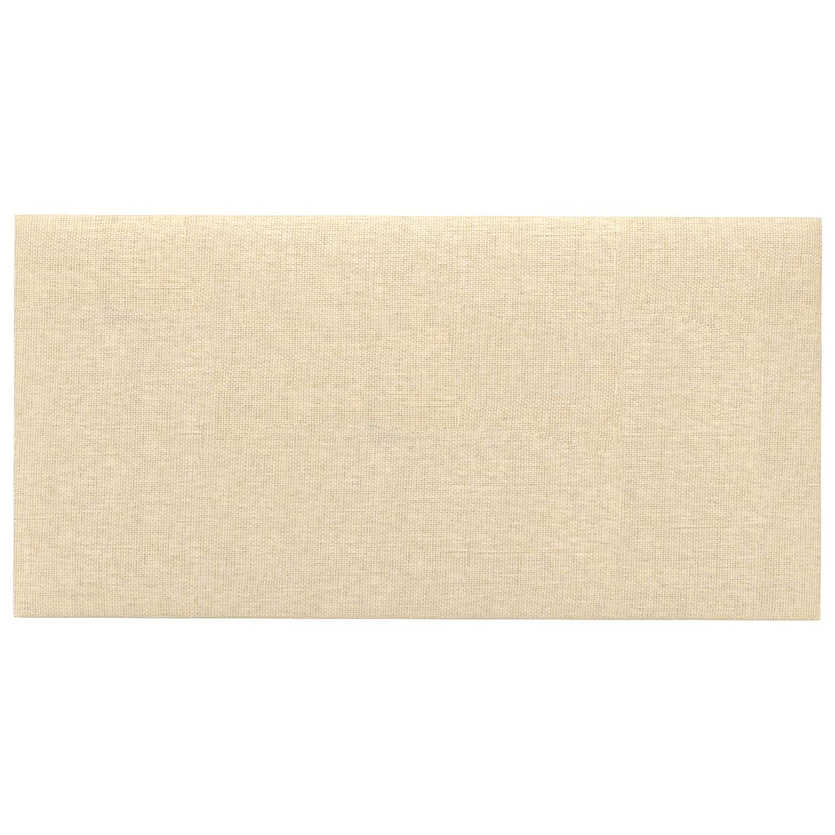 Vidaxl wandhoofdbord 12 st 30 x 15 cm crème stof