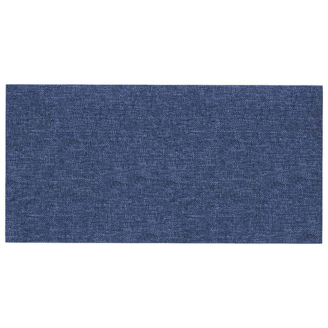 Vidaxl wandhoofdbord 12 st 30 x 15 cm blauw stof