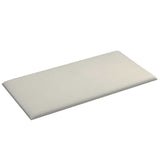 Vidaxl wandhoofdbord 12 st crèmekleurig fluweel