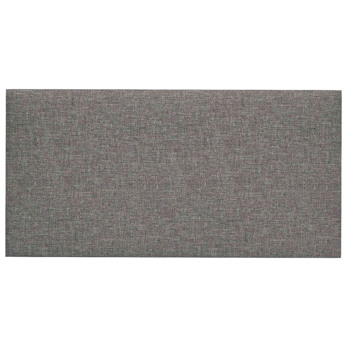 Vidaxl wandhoofdbord 12 st 60 x 30 cm lichtgrijs stof