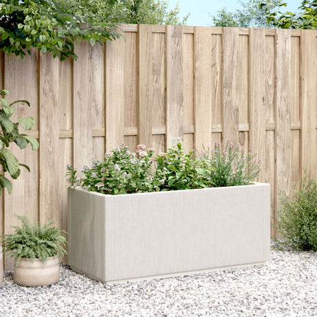 Vidaxl plantenbak 80x36x35 cm polypropeen wit