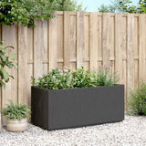Vidaxl plantenbak 80x36x35 cm polypropeen donkergrijs