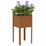 Vidaxl plantenbak 45x45x88 cm weervast staal