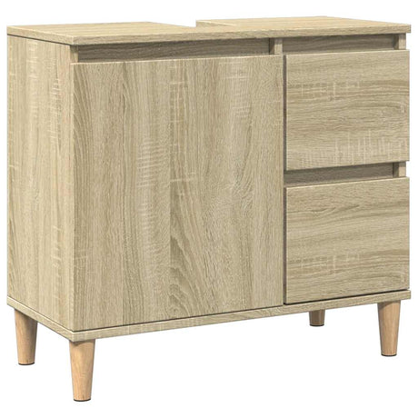 Vidaxl badkamerkast 65x33x60 cm bewerkt hout sonoma eikenkleurig